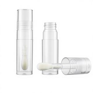 Conteneur d'huile à lèvres transparent en plastique avec logo personnalisé <span class=keywords><strong>ISMAN</strong></span>, mini tube de gloss à lèvres en cristal, emballage cosmétique, applicateur avec embout brosse - Product Image 3