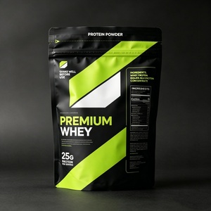 Custom Printed 1kg 2kg Whey Protein Powder Packaging Bag Aluminum Foil Mylar Stand Up Pouch MOPP VMPET PE Zipper Supplement Bags - Product Image 2