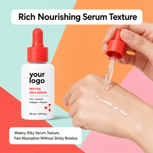 Suero de Acción Múltiple de Marca Privada, Hidrata, Nutre, Reafirma, Suaviza la Piel Seca y Áspera, Antiarrugas, para Todo Tipo de Piel, Suero de Colágeno y Péptidos - Product Image 5