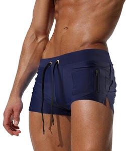 Bóxers de Baño para Hombre al por Mayor, de Color Liso, de Cintura Baja, Casuales, Cortavientos, de Secado Rápido, para Playa - Product Image 5