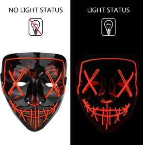 Halloween Cosplay V-Hình LED Mặt Nạ Kinh Dị Trang Phục Đảng Lễ Hội Vai Trò Chơi Với Ánh Sáng Lạnh Mặt Nạ - Product Image 5