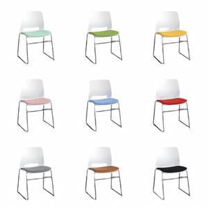 Chaise <span class=keywords><strong>de</strong></span> visiteur simple et économique en gros, chaise <span class=keywords><strong>de</strong></span> conférence empilable CKD avec cadre en acier pour <span class=keywords><strong>bureau</strong></span> et hôtel, couleur et taille personnalisables - Product Image 1