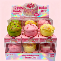 Jouets mochi en forme de pain simulé mignons avec boîte pour cadeau