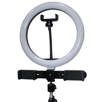 Anneau lumineux LED de 10 pouces pour diffusion en direct, photographie, selfie, lampe circulaire LED, maquillage, diffusion vidéo YouTube, éclairage de remplissage LED