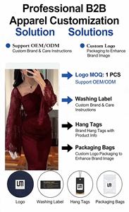 فستان سهرة نسائي فاخر من الدانتيل بتصنيع المعدات الأصلية وتصنيع التصميم الأصلي، فستان حفلات أنيق بأكمام شفافة، ملابس حفلات كوكتيل مثيرة بمقاسات كبيرة - Product Image 2