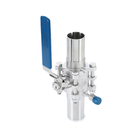 Robinet à bille manuel en acier inoxydable à filetage femelle, 3 pièces, matériaux SS304/SS316, OEM disponible
