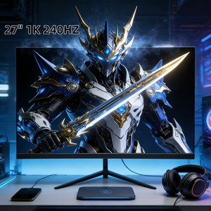 Moniteur de jeu 27 pouces 1K <span class=keywords><strong>240Hz</strong></span>, 1ms 1920x1080 IPS compatible <span class=keywords><strong>G</strong></span>-<span class=keywords><strong>Sync</strong></span>, pour l'e-sport, fourni par l'usine - Product Image 1