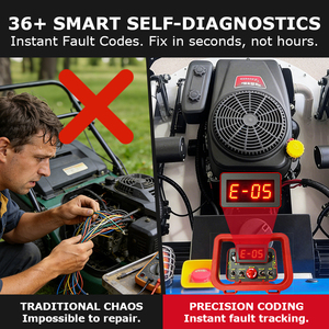 <span class=keywords><strong>Tondeuse</strong></span> à <span class=keywords><strong>gazon</strong></span> hybride télécommandée VORAN 425cc, moteur à essence 26 pouces, coupe-herbe sur chenilles RC pour vergers et pentes de routes - Product Image 2