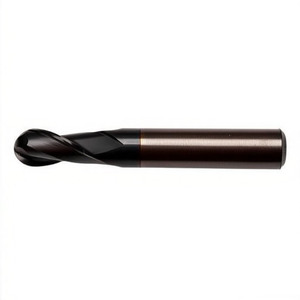 Fresa de carburo estándar Ttake Ta1413 con recubrimiento Nano TiAln, punta esférica helicoidal de 30 grados, 2 filos - Product Image 2