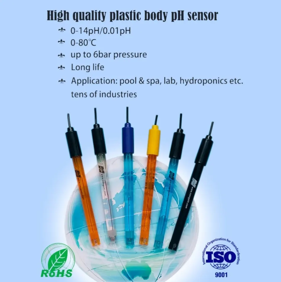 Nengshi Iso9001 Industriële Ph-Sonde/Ph-Elektrode/Ph-Sensor Met Optionele Rs485