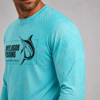 Chemises de pêche à manches longues, protection solaire UPF UV, séchage rapide, vêtements de pêche personnalisés par sublimation