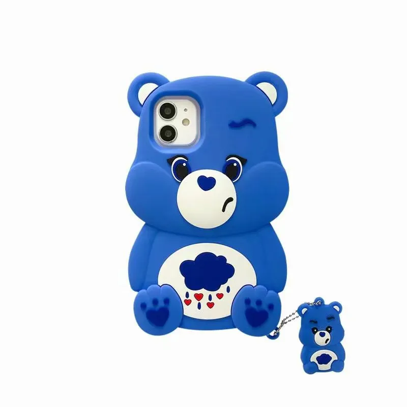Cute Rainbow Bear Phone Case For IPhone 12 Pro Max Mini 11 X XS XR Max 8 7 Plus SE 2020 Soft Silicone Protective Cover