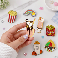 Produsen Pin Logam Tanpa Minimum Pesanan, Logo Kartun Kustom, Label Keras dan Lunak, Bros Anime, Pin Enamel untuk Topi dan Pakaian