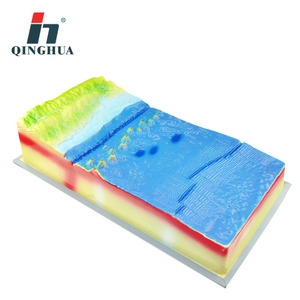 Modèle de tectonique des plaques et de morphologie de surface Qinghua 34019 : Instrument pédagogique de démonstration pour les collèges et les lycées - Product Image 1