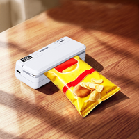 Mini-scelleuse-coupeuse de sacs rechargeable à batterie, scelleuse thermique portable pour usage domestique et garage, faible bruit, pour le stockage de snacks en sacs Mylar