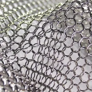 Wholesale Customized Welded Stainless Steel Chainmail Mesh Curtain/ring Mesh Curtain For Space Divider