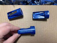Taille-crayon en plastique personnalisé avec logo pour crayons de menuisier octogonaux, ronds et ovales, pour les menuisiers du bâtiment