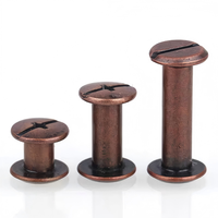 Vis Chicago de 4 mm, 5 mm, 12 mm, 15 mm, 18 mm, 20 mm, 25 mm, 30 mm, 35 mm, 40 mm, 45 mm, 50 mm pour la décoration, l'artisanat, les ceintures, les sacs, les chaussures, les sacs à main et la reliure de livres