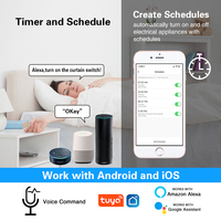 Interruptor Inteligente WiFi LangYeao 2 en 1 para Cortinas y Luces, Panel Táctil Compatible con Alexa y Google Home, Temporizador, Programación, Compartir Dispositivos