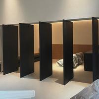 Modern Design Solid Wood Pivot Door Waterproof Interior Partition for Office & Living Room Customizable Finished 1 Year Warranty