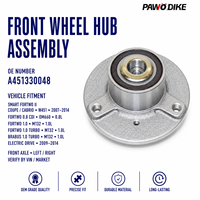 Roulement de moyeu de roue avant OE A451330048 pour Smart, pièce de rechange pour roue avant du nouveau modèle, fourniture de réparation de véhicule