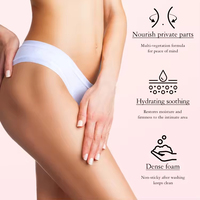 Lotion nettoyante à l'acide borique Yoni personnalisée en gros, liquide de nettoyage, marque privée, mousse nettoyante intime féminine biologique