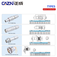 Conector Circular Macho FGG Serie 3B de 2-30 Pines, Cable de Conexión FGG.3B.308.CLAD72Z