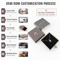 Nouvelle Annonce Produit Personnalisé Boîte à Bijoux Miniature en Papier Kraft Écologique pour Colliers Femme – Vente en Gros