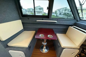 Yacht de luxe en <span class=keywords><strong>aluminium</strong></span> de qualité <span class=keywords><strong>marine</strong></span> 25 pieds (7,5 m) DNV <span class=keywords><strong>5083</strong></span> soudé, moteur hors-bord 200 CV/150 CV, écran tactile, croisière, pêche, sport - Product Image 5