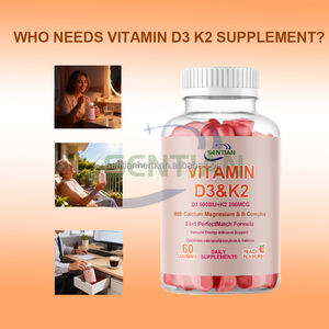 Di alta qualità 5000iu vitamina D3 K2 senza zucchero Gummies centro pieno supplemento supporta la salute del muscolo osseo adulti donne in gravidanza - Product Image 4