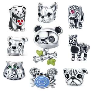 <span class=keywords><strong>Bamoer</strong></span> เครื่องประดับที่ดี925เงินสเตอร์ลิงน่ารักแพนด้าและลูกปัดไม้ไผ่สร้อยข้อมือเครื่องรางแบบดั้งเดิมเครื่องประดับเงินผู้หญิง - Product Image 1