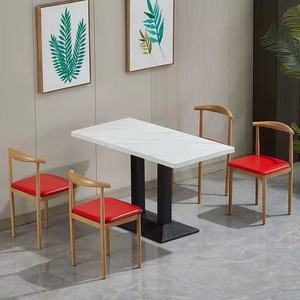 Mesa de Comedor Rectangular de Madera Maciza Comercial para Restaurante, Cafetería, Tienda de Café - Muebles Modernos para Exteriores - Product Image 3