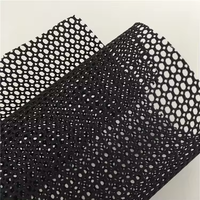 152GMS Noir Tricoté Maille Tissu 100% Polyester Léger Fil Teint Motif pour Sièges De Voiture Chaises Garçons et Filles