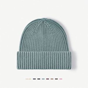 Nouveau bonnet tricoté épais et chaud pour femme, style délavé, idéal pour l'extérieur, bonnet d'hiver tendance pour homme - Product Image 1