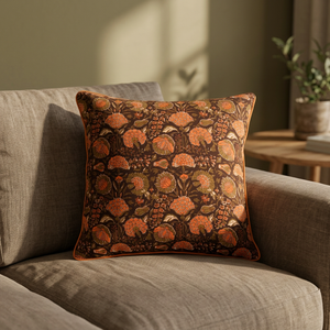 Ridhi Floral Western Style Block Print 100% Cotton <b>Throw</b> Pillow Covers for Home Decor Living Room - Product Image 2
