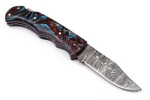 Couteaux faits à la main avec prix de gros de haute qualité couteau de chasse forgé sur mesure avec lame en acier damas et manche en bois d'olivier - Product Image 5