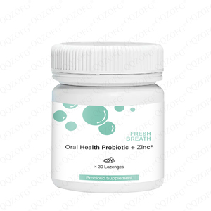 Comprimés Probiotiques + Zinc pour la Santé Buccale, 30 unités, Soutien Haleine Fraîche, Contrôle Mauvaise Haleine, Complément Soin Dentaire - Product Image 1