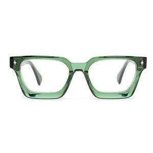 Style européen américain nouveau carré optique lunettes cadre confortable épais acétate bleu myopie Spectacle hommes femmes 3302 lecture - Product Image 2