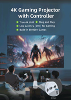 Projecteur intelligent de jeu immersif de haute qualité avec deux manettes de jeu, Android 11 5G, 720P HD, home cinéma, compatible 4K