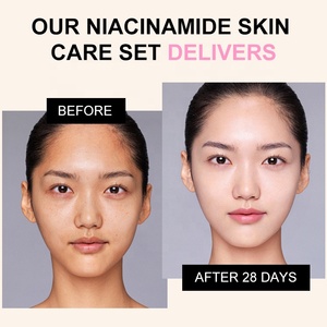 Set Vegano de Cuidado Facial con Niacinamida: Sérum, Crema, Loción, Tónico y Limpiador para Iluminar, Aclarar y Blanquear la Piel - Product Image 4