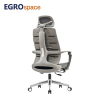 Chaise de bureau ergonomique de luxe EGROspace avec support lombaire, appui-tête moderne et pivotant – Fournisseur commercial