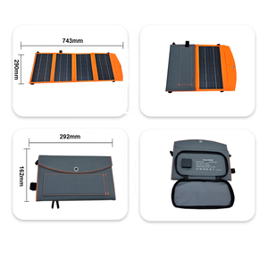 Panneaux solaires pliables miniatures ALECTER 28W, légers, portables, étanches IP65, pour la charge de téléphones mobiles, camping en plein air, alimentation électrique - Product Image 6