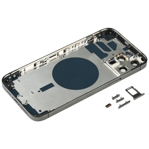 Coque arrière avec emplacement pour <span class=keywords><strong>carte</strong></span> <span class=keywords><strong>SIM</strong></span>, boutons latéraux et objectif de caméra pour <span class=keywords><strong>iPhone</strong></span> 12 Pro Max - Product Image 3