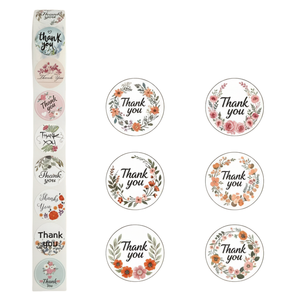 Étiquettes adhésives personnalisées en rouleau avec feuille d'or pour sceller les enveloppes, motif Joyeux Noël, pour décorer les cadeaux d'enfants - Product Image 1