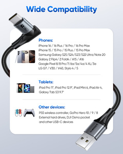 Ready to Ship SUNGUY 2m 18W Fast <b>Charging</b> <b>Cable</b> USB Data <b>Cable</b> for Power Bank and Car Use Nylon Material 3-Year Warranty - Product Image 6