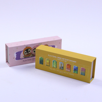 Boîte en papier cosmétique magnétique de luxe personnalisée pour faux ongles, avec fermeture magnétique, pour ongles à presser - Vente en gros directe usine