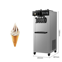 Machine à glace molle commerciale 1 saveur, automatique, de comptoir