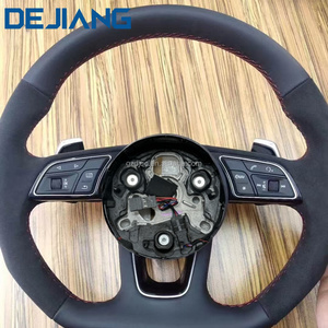 Volante Deportivo de Cuero Alcantara de Alta Calidad con Base Plana para <span class=keywords><strong>Audi</strong></span> S6 S7 A4 A5 A6 A7 Q3 Q5 A3 S3 S8 R8 2015 2016 - Product Image 3