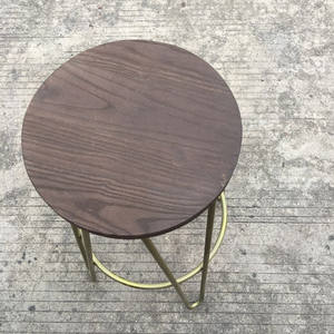 Tabourets somptueux <span class=keywords><strong>de</strong></span> hauteur <span class=keywords><strong>de</strong></span> <span class=keywords><strong>bar</strong></span> à la maison fabriqués en usine-Tabourets <span class=keywords><strong>de</strong></span> <span class=keywords><strong>bar</strong></span> sans dossier avec pieds en épingle à cheveux Siège en bois - Product Image 4