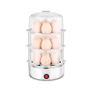 Pemasak telur rebus keras kapasitas 7 buah/14 buah, pembuat ketel listrik kukus telur cepat